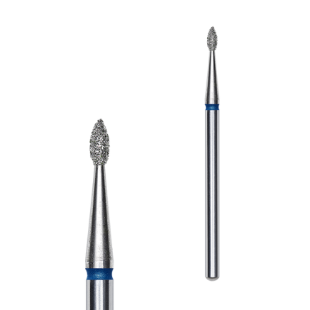 Фреза алмазна Крапля STALEKS PRO EXPERT 1,6 х 4 мм синій