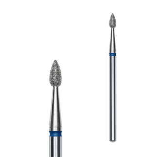 Фреза алмазна Крапля STALEKS PRO EXPERT 2,3 х 5 мм синій