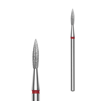 Staleks Pro Насадка алмазна Полум'я гостре червоне EXPERT 1,8 х 8 мм