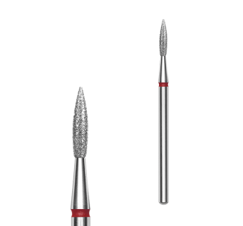 Staleks Pro Насадка алмазна Полум'я гостре червоне EXPERT 2,3 х 8 мм