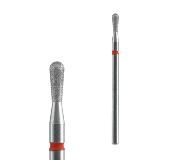 Staleks Pro Фреза алмазна Сірник червона насічка EXPERT 2,3 х 5 мм