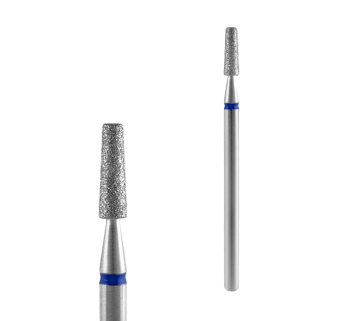 Алмазна фреза усічений конус STALEKS PRO Expert Blue 2,5 х 8 мм синя