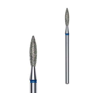 Фреза алмазна Полум'я STALEKS PRO EXPERT 2,3 х 10 мм синій