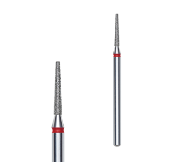 Фреза алмазна Конус усічений STALEKS PRO EXPERT 1,6 х 10 мм червоний