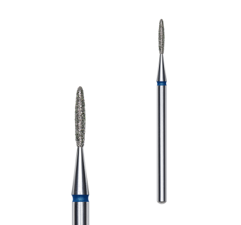 Фреза алмазна Полум'я STALEKS PRO EXPERT 1,4 х 8 мм синій