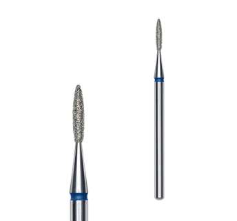 Фреза алмазна Полум'я STALEKS PRO EXPERT 1,6 х 8 мм синій