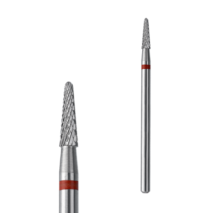 Фреза твердосплавна Конус STALEKS PRO EXPERT 2,3 х 8 мм червона
