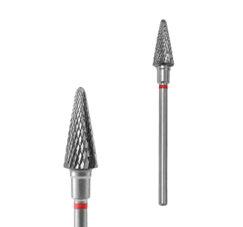 Фреза твердосплавная Конус STALEKS PRO EXPERT 6 х 14 мм красная