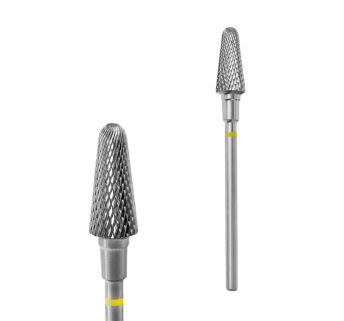 Фреза твердосплавная Конус усеченный STALEKS PRO EXPERT 6 х 14 мм желтая