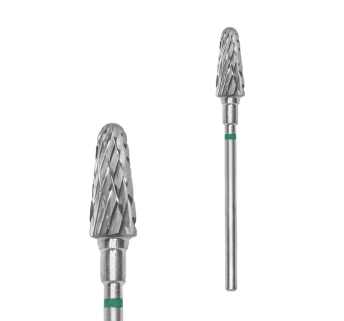 Фреза твердосплавная Конус усеченный STALEKS PRO EXPERT 6 х 14 мм зеленая