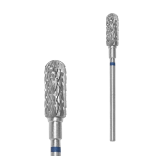 Фреза твердосплавная Цилиндр закругленный STALEKS PRO EXPERT 5 х 13 мм синяя