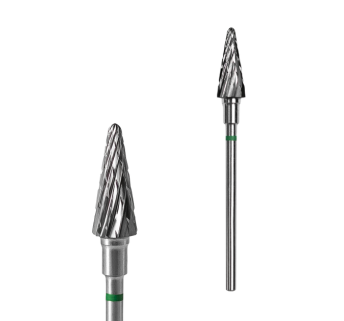 Фреза твердосплавная Конус STALEKS PRO EXPERT 6 х 14 мм зеленая