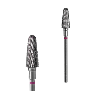 Фреза твердосплавная Конус усеченный STALEKS PRO EXPERT 6 х 14 мм фиолетовая