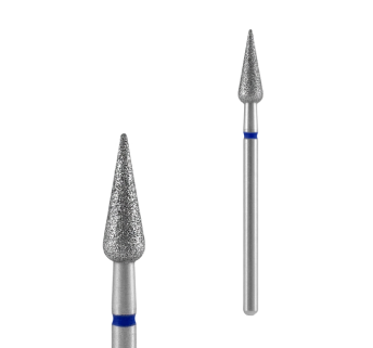 STALEKS PRO EXPERT Алмазна фреза Груша гостра Blue (синя) 4 х 12 мм