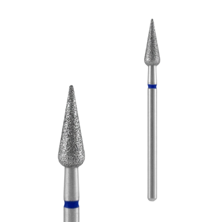 STALEKS PRO EXPERT Алмазна фреза Груша гостра Blue (синя) 4 х 12 мм