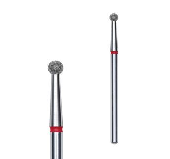 Фреза алмазная Шар STALEKS PRO EXPERT 2,7 мм красный