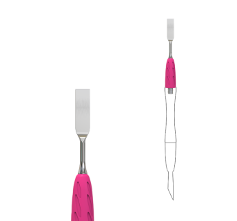 Пушер для манікюру Staleks Pro UNIQ 18 Combo плоский прямий змінна частина лопатки