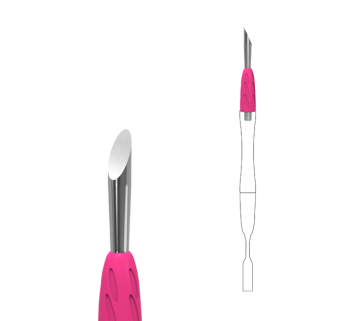 Пушер для манікюру скошений Staleks Pro Combo UNIQ 12 змінна частина лопатки