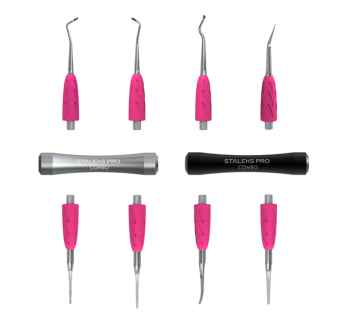 Набір змінних робочих частин і ручок лопаток Combo UNIQ для педикюру STALEKS