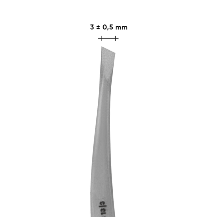 Пінцет для брів STALEKS CLASSIC 13 TYPE 3 (широкий скошений)