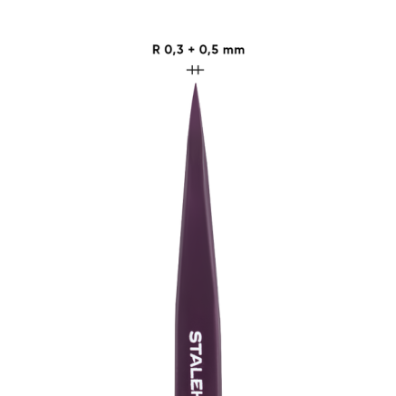 Пінцет для брів STALEKS PRO EXPERT 11 TYPE 5 Violet
