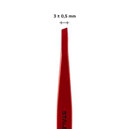 Пінцет для брів STALEKS PRO EXPERT 11 TYPE 4 Red