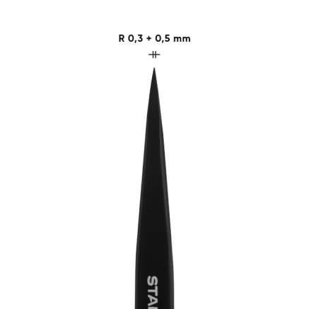 Пінцет для брів STALEKS PRO EXPERT 11 TYPE 5 Black