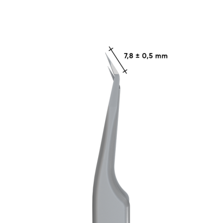 Пінцет для вій STALEKS PRO EXPERT 45 TYPE 8 mini L