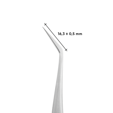 Пінцет для вій професійний L-подібний STALEKS PRO EXPERT 41 TYPE 9 L-35