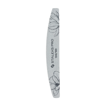 Пилка для нігтів мінеральна STALEKS PRO EXPERT 40 100/180 грит (півмісяць) 25 шт