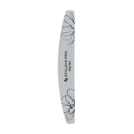 Пилка для нігтів мінеральна STALEKS PRO EXPERT 40 100/150 грит (півмісяць) 25 шт