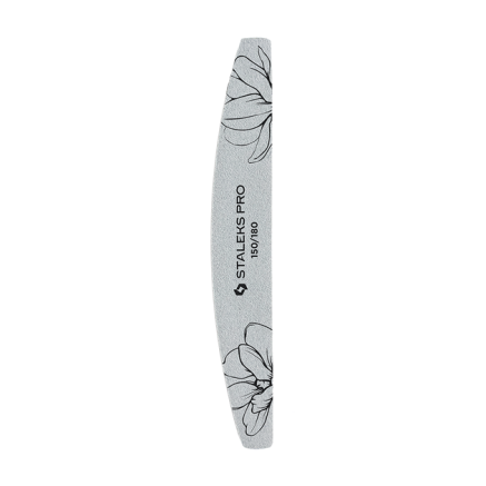 Пилка для нігтів мінеральна STALEKS PRO EXPERT 40 150/180 грит (півмісяць) 25 шт