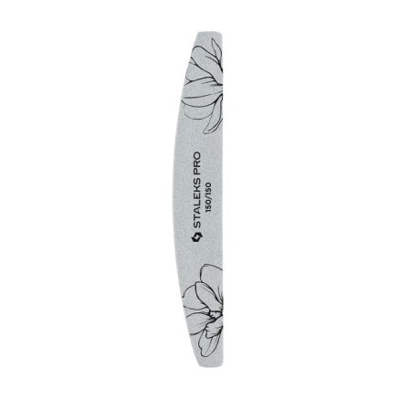 Пилка для нігтів мінеральна STALEKS PRO EXPERT 40 150/150 грит (півмісяць) 25 шт