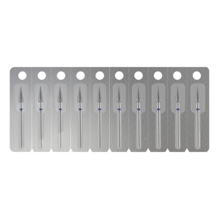 STALEKS PRO EXPERT Алмазна фреза Груша гостра Blue (синя) 4 х 12 мм