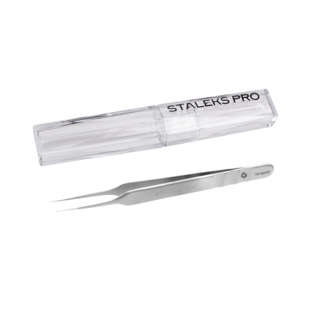 Пінцет професійний для вій прямий STALEKS PRO EXPERT 40 TYPE 10
