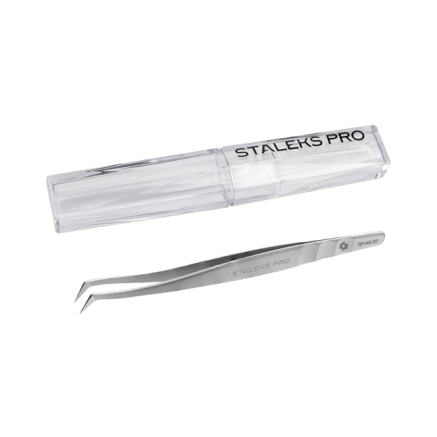 Пінцет професійний для вій черевичок STALEKS PRO EXPERT 40 TYPE 12 L-65