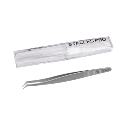Пінцет професійний для вій L-подібний STALEKS PRO EXPERT 40 TYPE 13 L-40