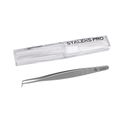 Пінцет професійний для вій L-подібний STALEKS PRO EXPERT 40 TYPE 2 L-70