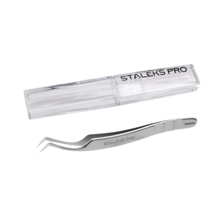 Пінцет професійний для вій L-подібний STALEKS PRO EXPERT 41 TYPE 2 L-40