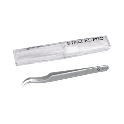 Пінцет професійний для вій STALEKS PRO EXPERT 45 TYPE 1 вигнутий
