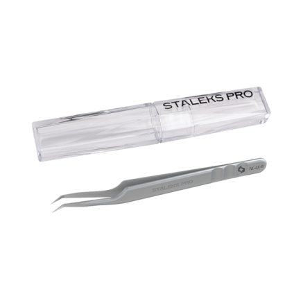Пінцет для вій STALEKS PRO EXPERT 45 TYPE 8 mini L