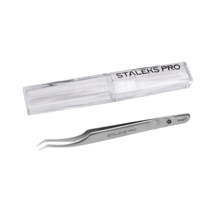 Пінцет професійний для вій L-подібний STALEKS PRO EXPERT 41 TYPE 7 L-30