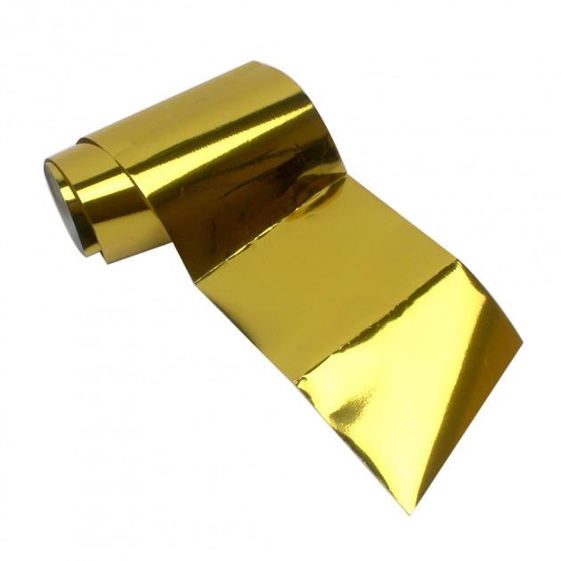 Фольга для лиття золото 100 см (Перекладна фольга для нігтів)