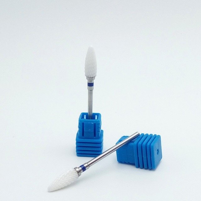 Керамічна насадка для зняття штучного матеріалу, синя насічка (Фреза керамічна)