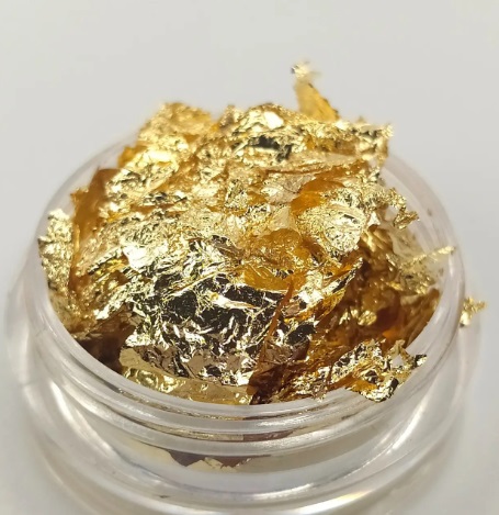Тиснена фольга в баночці золото (Золота поталь)