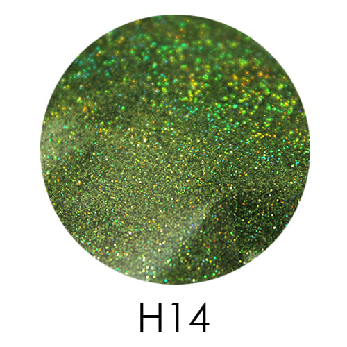Голограммный глиттер Adore H14, 2,5 г (Цвет: салатовый голографик)