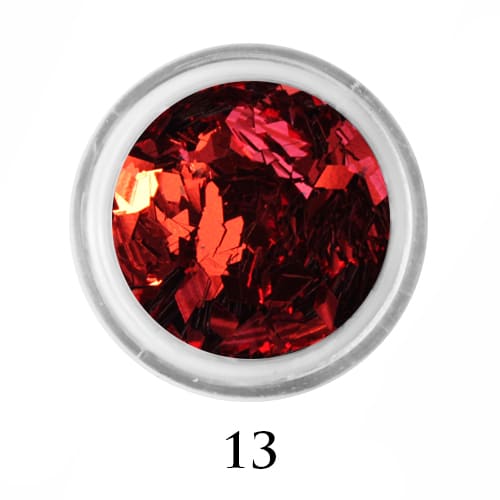 Ромбики для декору Adore 2 мм 2,5 г №13 в банку (Колір червоний)