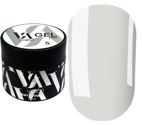 Гель для наращивания ногтей Valeri Builder Gel Clear прозрачный 005 15 ml (Универсальный гель средней консистенции )