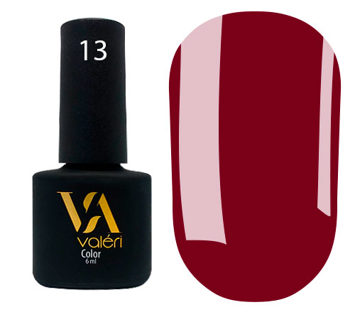 Гель-лак Valeri Colour 6 мл №013 (Цвет: бордовый, эмаль)