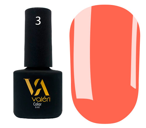 Гель-лак Valeri Colour 6 мл №003 (Цвет: оранжевый, эмаль)